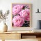 Pink Peony Paint by Numbers Kit for Adults – 12x16 Inch Floral DIY Acrylic Canvas Painting Set, Easy Beginner Oil Painting for Home Wall Decor & Gift